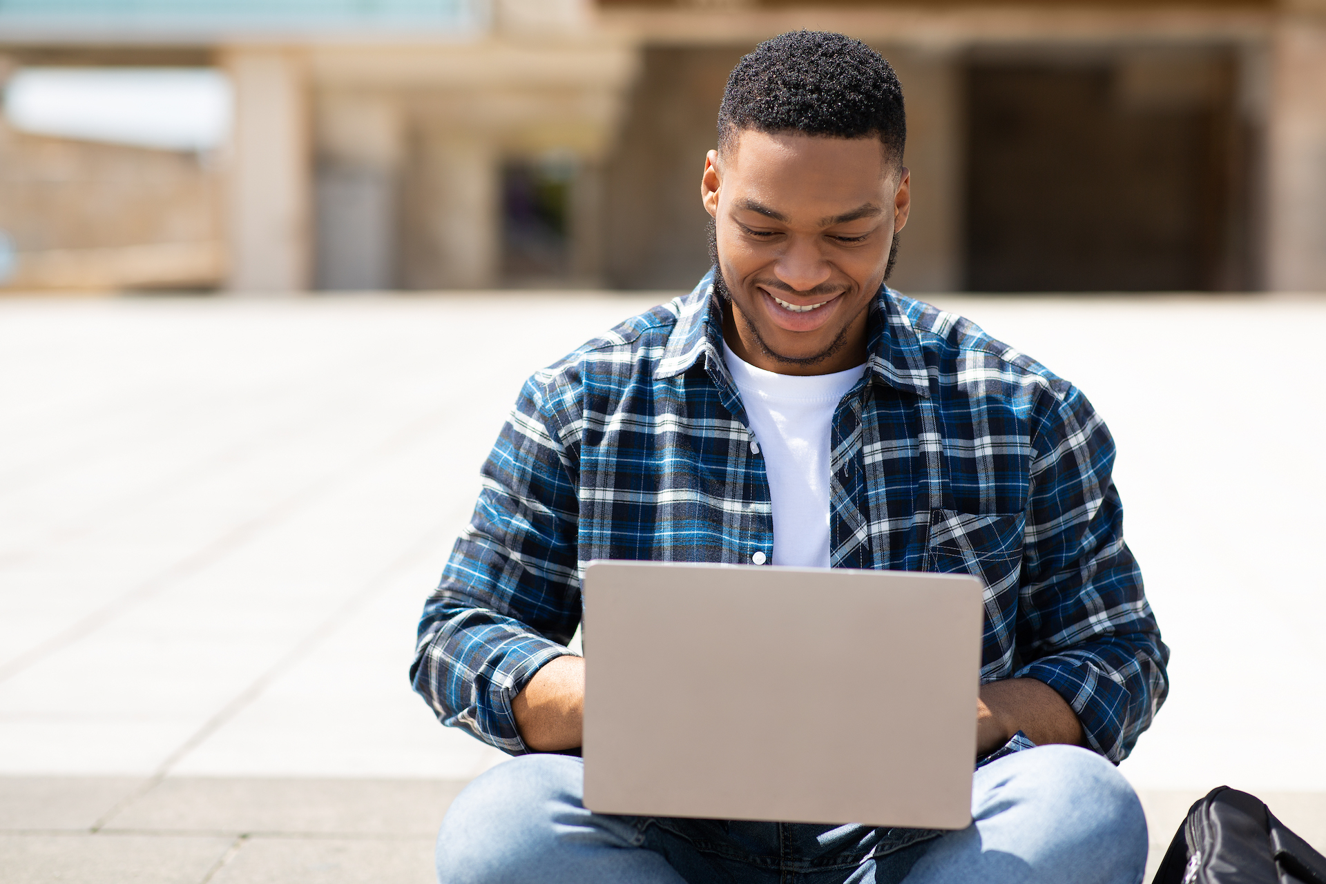 Man with laptop